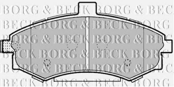 Borg & beck BBP1896 Brake Pad Set, disc brake BBP1896