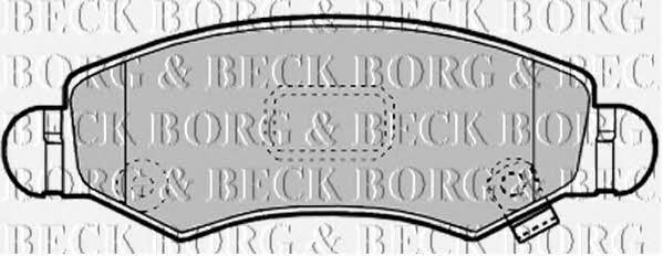 Borg & beck BBP1900 Brake Pad Set, disc brake BBP1900