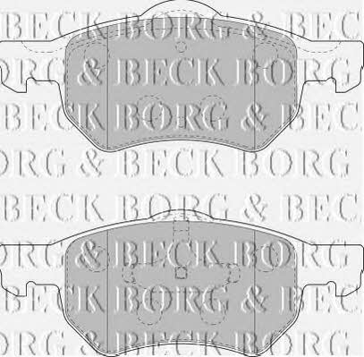 Borg & beck BBP1902 Brake Pad Set, disc brake BBP1902