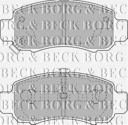 Borg & beck BBP1906 Brake Pad Set, disc brake BBP1906