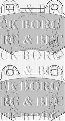 Borg & beck BBP1907 Brake Pad Set, disc brake BBP1907