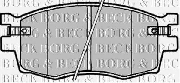 Borg & beck BBP1923 Brake Pad Set, disc brake BBP1923