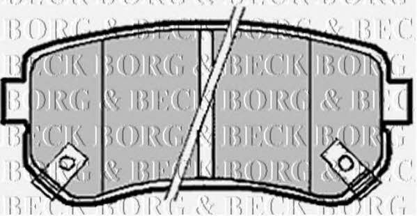 Borg & beck BBP1924 Brake Pad Set, disc brake BBP1924