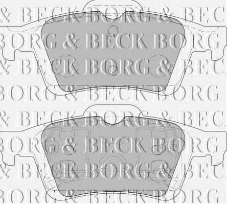 Borg & beck BBP1938 Brake Pad Set, disc brake BBP1938