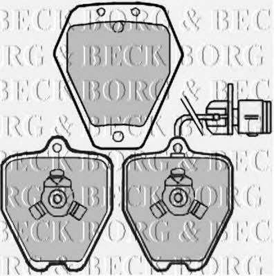 Borg & beck BBP1944 Brake Pad Set, disc brake BBP1944