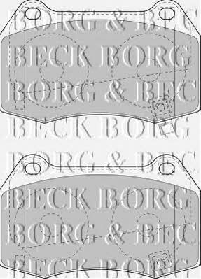 Borg & beck BBP1971 Brake Pad Set, disc brake BBP1971