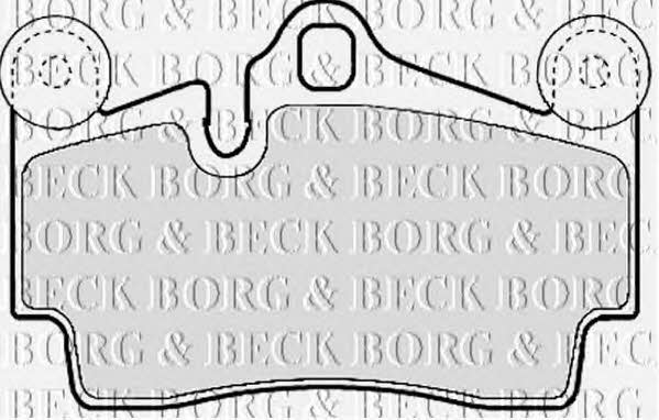 Borg & beck BBP1972 Brake Pad Set, disc brake BBP1972