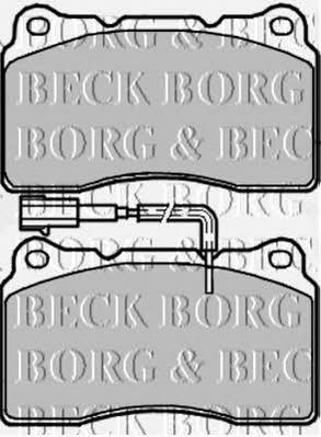 Borg & beck BBP1980 Brake Pad Set, disc brake BBP1980