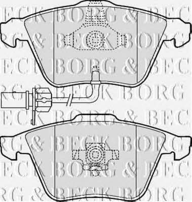 Borg & beck BBP2013 Brake Pad Set, disc brake BBP2013