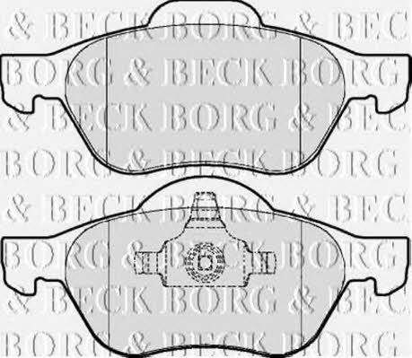 Borg & beck BBP2015 Brake Pad Set, disc brake BBP2015