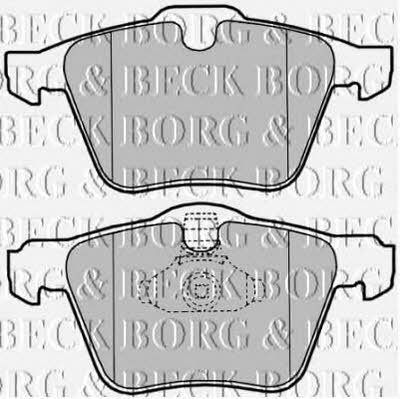 Borg & beck BBP2022 Brake Pad Set, disc brake BBP2022