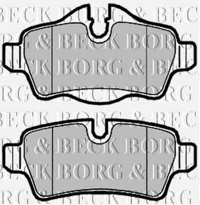 Borg & beck BBP2025 Brake Pad Set, disc brake BBP2025
