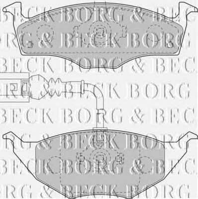Borg & beck BBP2129 Brake Pad Set, disc brake BBP2129