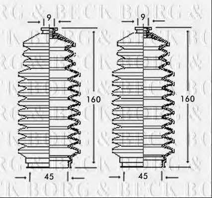 Borg & beck BSG3118 Steering rod boot BSG3118