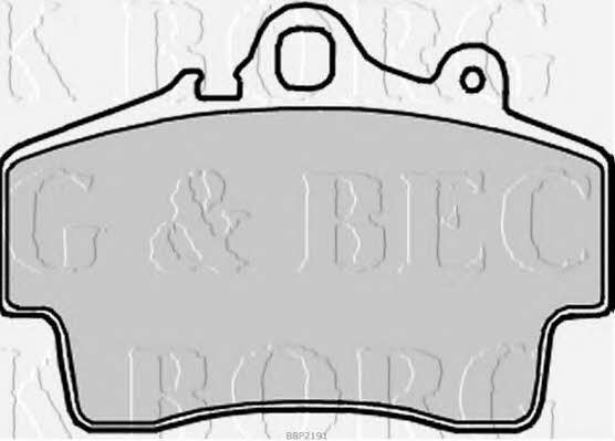 Borg & beck BBP2191 Brake Pad Set, disc brake BBP2191