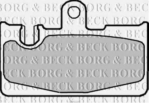 Borg & beck BBP2229 Brake Pad Set, disc brake BBP2229