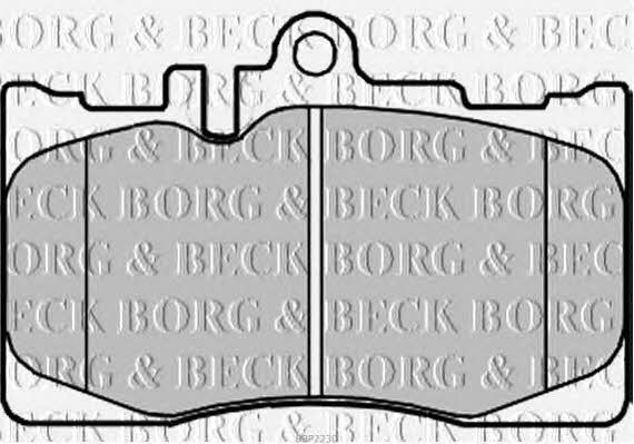 Borg & beck BBP2230 Brake Pad Set, disc brake BBP2230