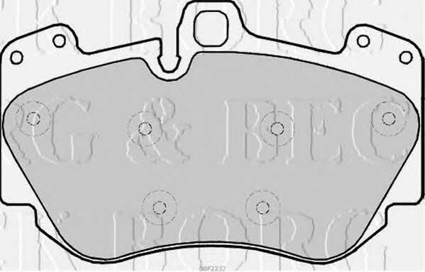 Borg & beck BBP2232 Brake Pad Set, disc brake BBP2232