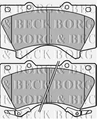 Borg & beck BBP2249 Brake Pad Set, disc brake BBP2249