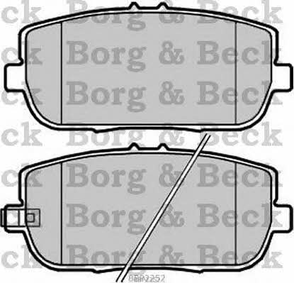 Borg & beck BBP2252 Brake Pad Set, disc brake BBP2252
