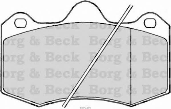 Borg & beck BBP2259 Brake Pad Set, disc brake BBP2259