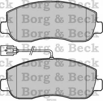 Borg & beck BBP2266 Brake Pad Set, disc brake BBP2266