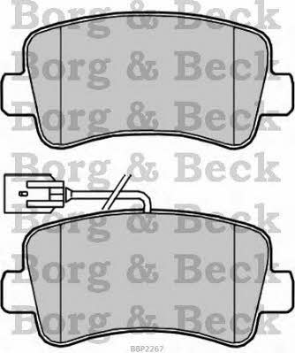 Borg & beck BBP2267 Brake Pad Set, disc brake BBP2267