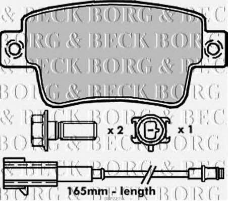 Borg & beck BBP2274 Brake Pad Set, disc brake BBP2274