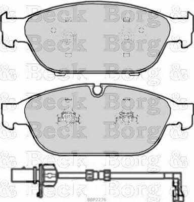Borg & beck BBP2276 Brake Pad Set, disc brake BBP2276