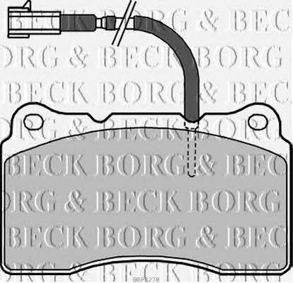 Borg & beck BBP2278 Brake Pad Set, disc brake BBP2278