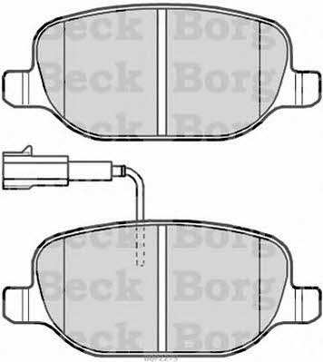 Borg & beck BBP2279 Brake Pad Set, disc brake BBP2279