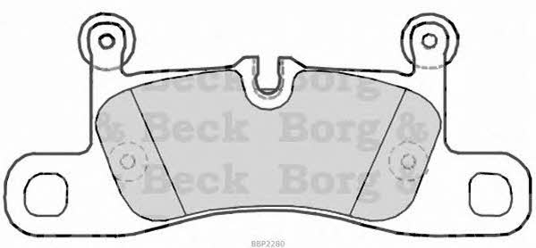 Borg & beck BBP2280 Brake Pad Set, disc brake BBP2280