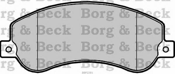 Borg & beck BBP2281 Brake Pad Set, disc brake BBP2281