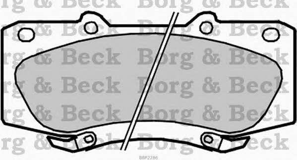 Borg & beck BBP2286 Brake Pad Set, disc brake BBP2286