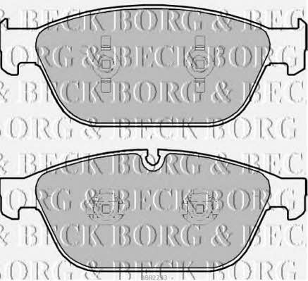 Borg & beck BBP2293 Brake Pad Set, disc brake BBP2293