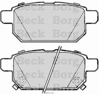 Borg & beck BBP2300 Brake Pad Set, disc brake BBP2300