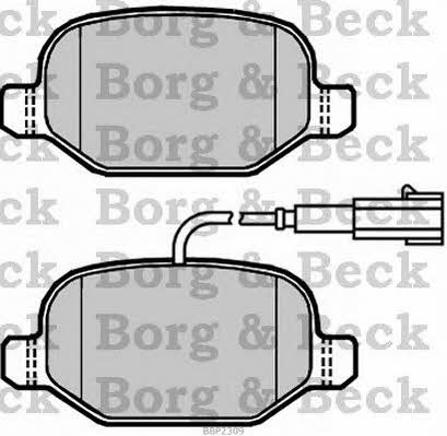 Borg & beck BBP2309 Brake Pad Set, disc brake BBP2309