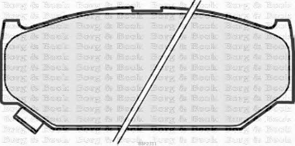 Borg & beck BBP2311 Brake Pad Set, disc brake BBP2311