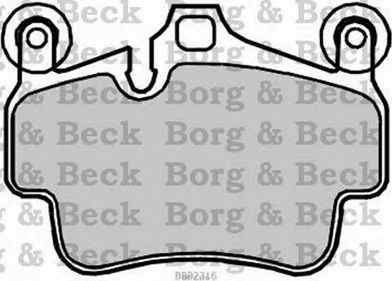 Borg & beck BBP2316 Brake Pad Set, disc brake BBP2316