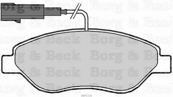 Borg & beck BBP2318 Brake Pad Set, disc brake BBP2318