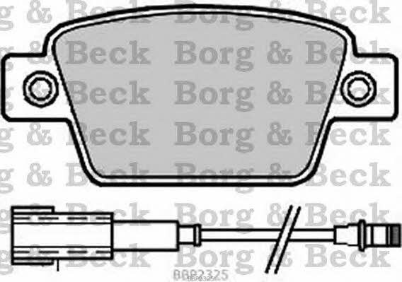 Borg & beck BBP2325 Brake Pad Set, disc brake BBP2325