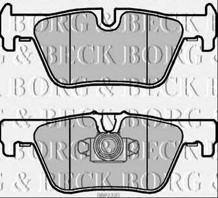 Borg & beck BBP2335 Brake Pad Set, disc brake BBP2335