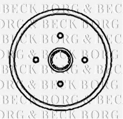 Borg & beck BBR7001 Rear brake drum BBR7001