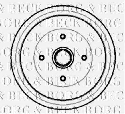 Borg & beck BBR7003 Brake drum BBR7003