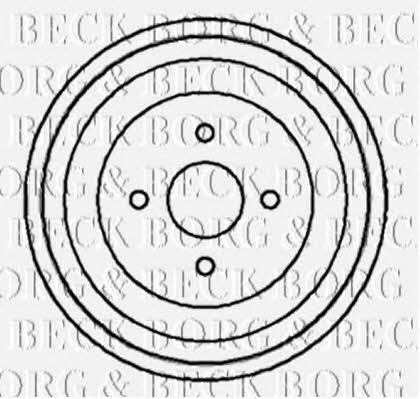 Borg & beck BBR7004 Rear brake drum BBR7004