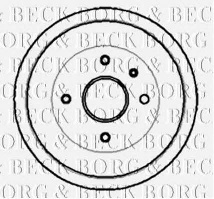 Borg & beck BBR7005 Rear brake drum BBR7005
