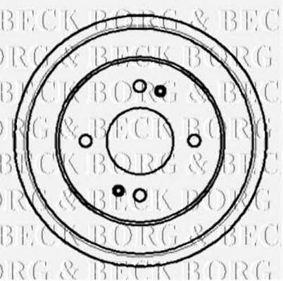 Borg & beck BBR7006 Rear brake drum BBR7006