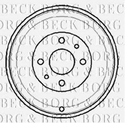 Borg & beck BBR7012 Rear brake drum BBR7012