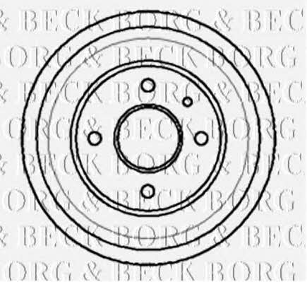 Borg & beck BBR7013 Brake drum BBR7013