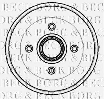 Borg & beck BBR7014 Rear brake drum BBR7014